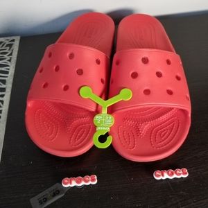 Crocs Classic Slide Unisex Sandals Slippers Red W/11 M/9